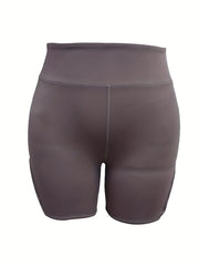 Women's Sports Shorts Wide Band Waist Skinny Shorts