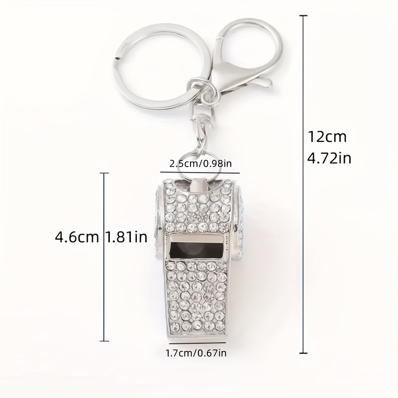 Metal Referee Whistle Luggage Pendant Outdoor Survival Emergency Whistle