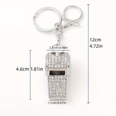 Metal Referee Whistle Luggage Pendant Outdoor Survival Emergency Whistle