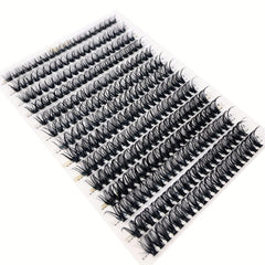 280pcs Clusters Eyelashes 0.07mm D Curl Mixed Length Faux Mink Eyelash Extension