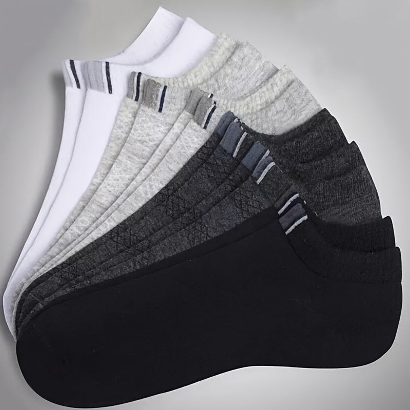 6 Pairs Cotton Sweat Absorbing Short Sports Socks