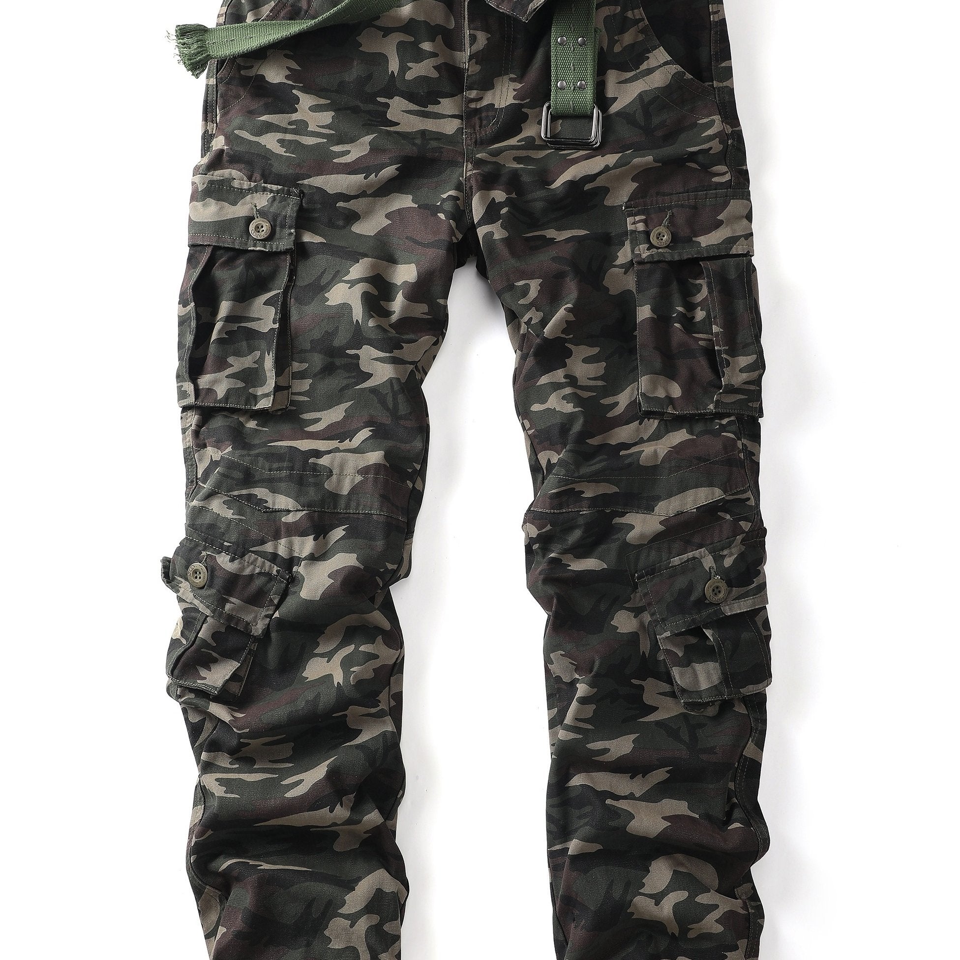 Cotton Camo Cargo Pants Men's Joggers Spring Fall