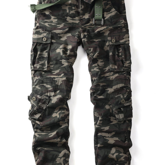 Cotton Camo Cargo Pants Men's Joggers Spring Fall