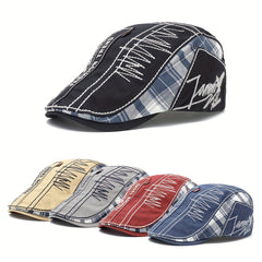 Plaid Newsboy Cap Summer Autumn Beret Hat Casual Boinas Golf Hats