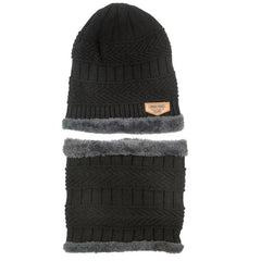 Winter Street Style Knitted Hat Scarf Cap