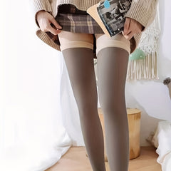 Plush Thigh High Socks Warm Slim Over The Knee Women's Stockings