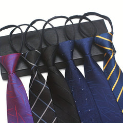 Lazy Business Tie, Easy Pull On, 2.75inch