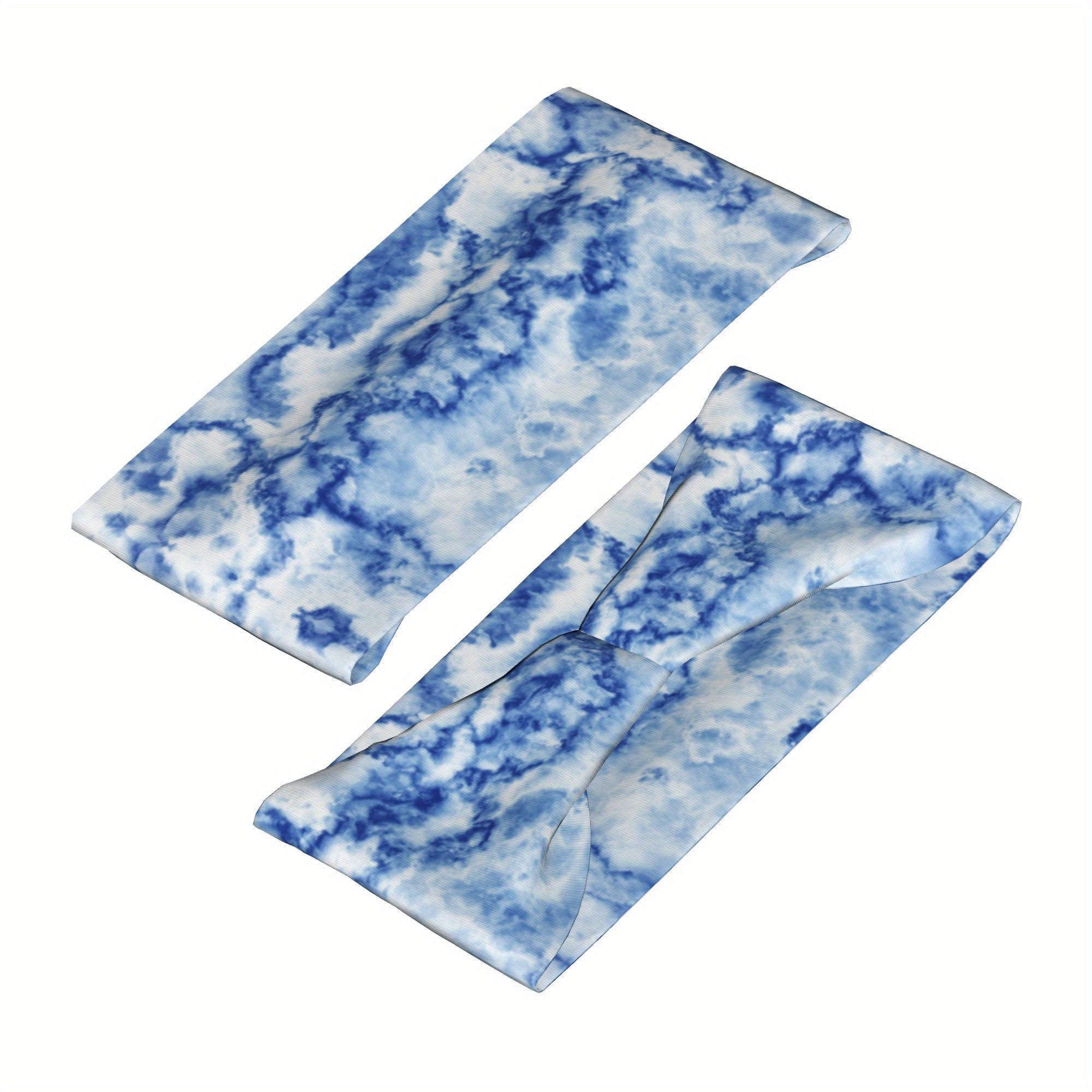 Men's Tie Dye Headband Breathable Polyester Spandex Adjustable Fit