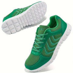 Women's Breathable Mesh Athletic Sneakers Lace Up Comfort Shoes