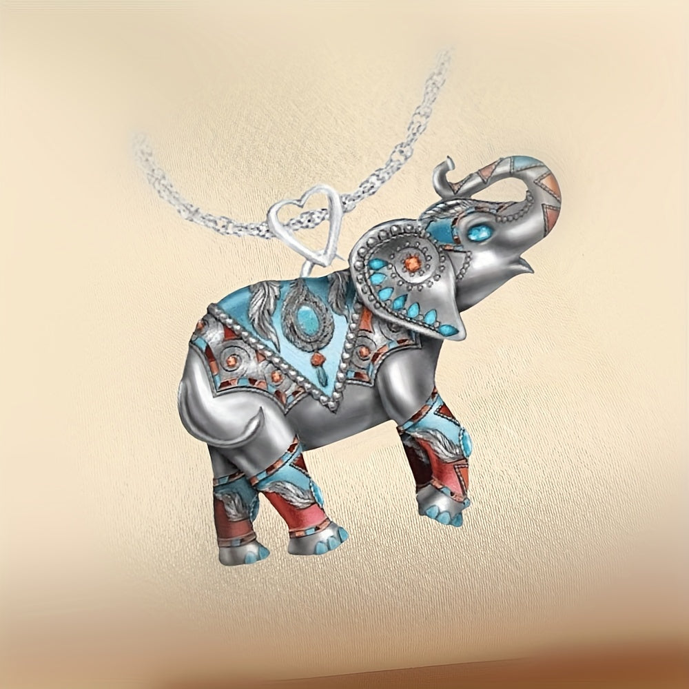 Elephant Pendant Necklace Jewelry Accessories Men Women