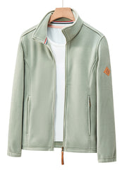 Women's Breathable Polar Fleece Zip Jacket for Outdoor Wear