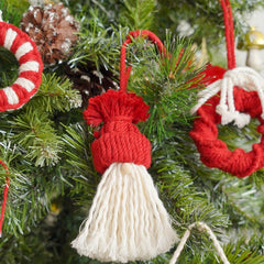 8pcs Christmas Woven Decorations DIY Kit - Perfect Holiday Gift