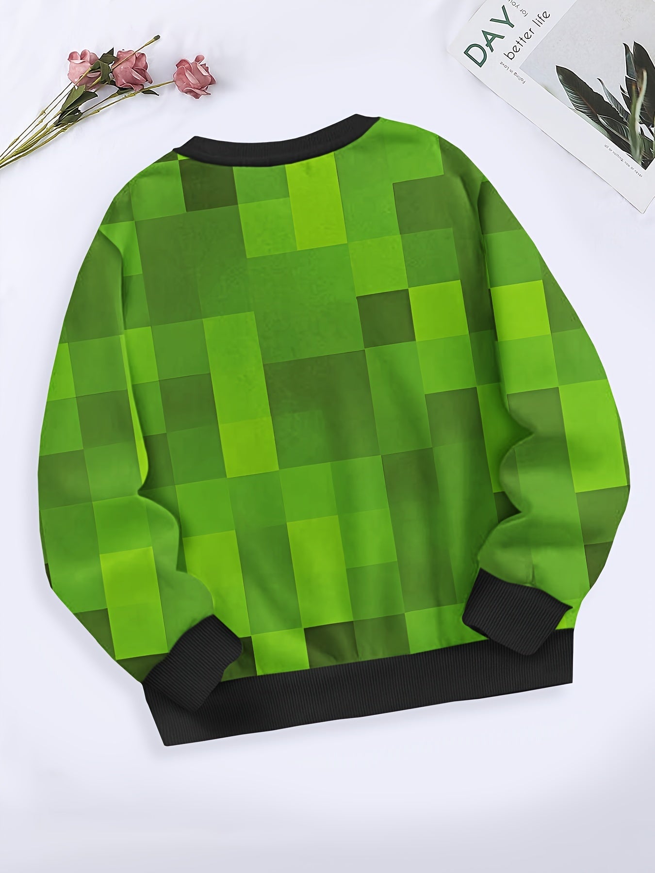 Kids Crew Neck Sweatshirt Spring Fall Sports Gift