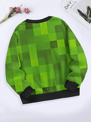 Kids Crew Neck Sweatshirt Spring Fall Sports Gift