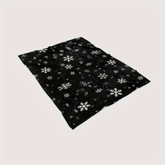 Christmas Snowflake Blanket Lightweight Flannel Sofa Bedroom Chair Winter Warm