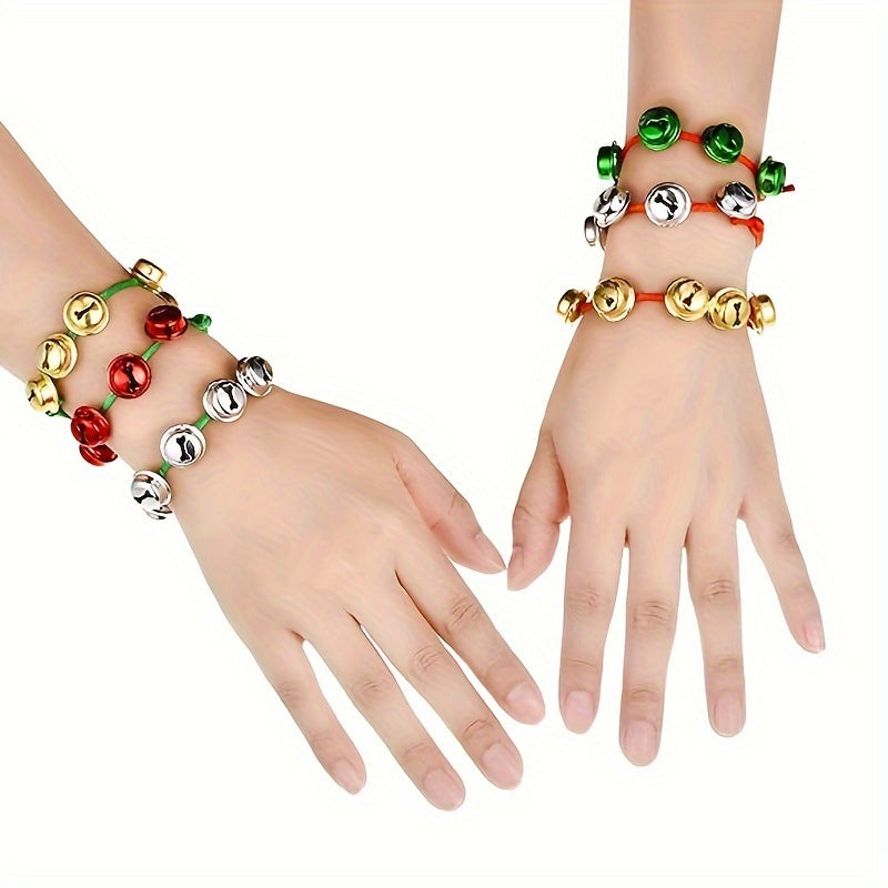 Christmas Bell Bracelet Jingle Bell Adjustable Holiday Fun Gift