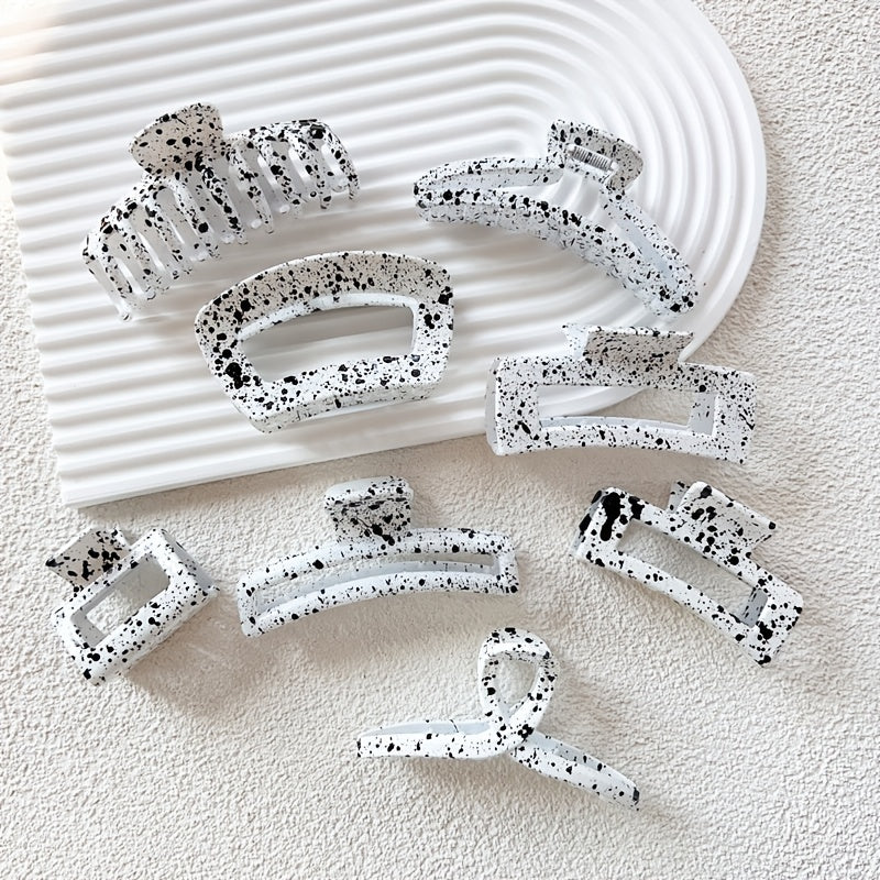Ink Hair Claw For Girls Strong Grip Jaw Clip For Thick Hair 8pcs