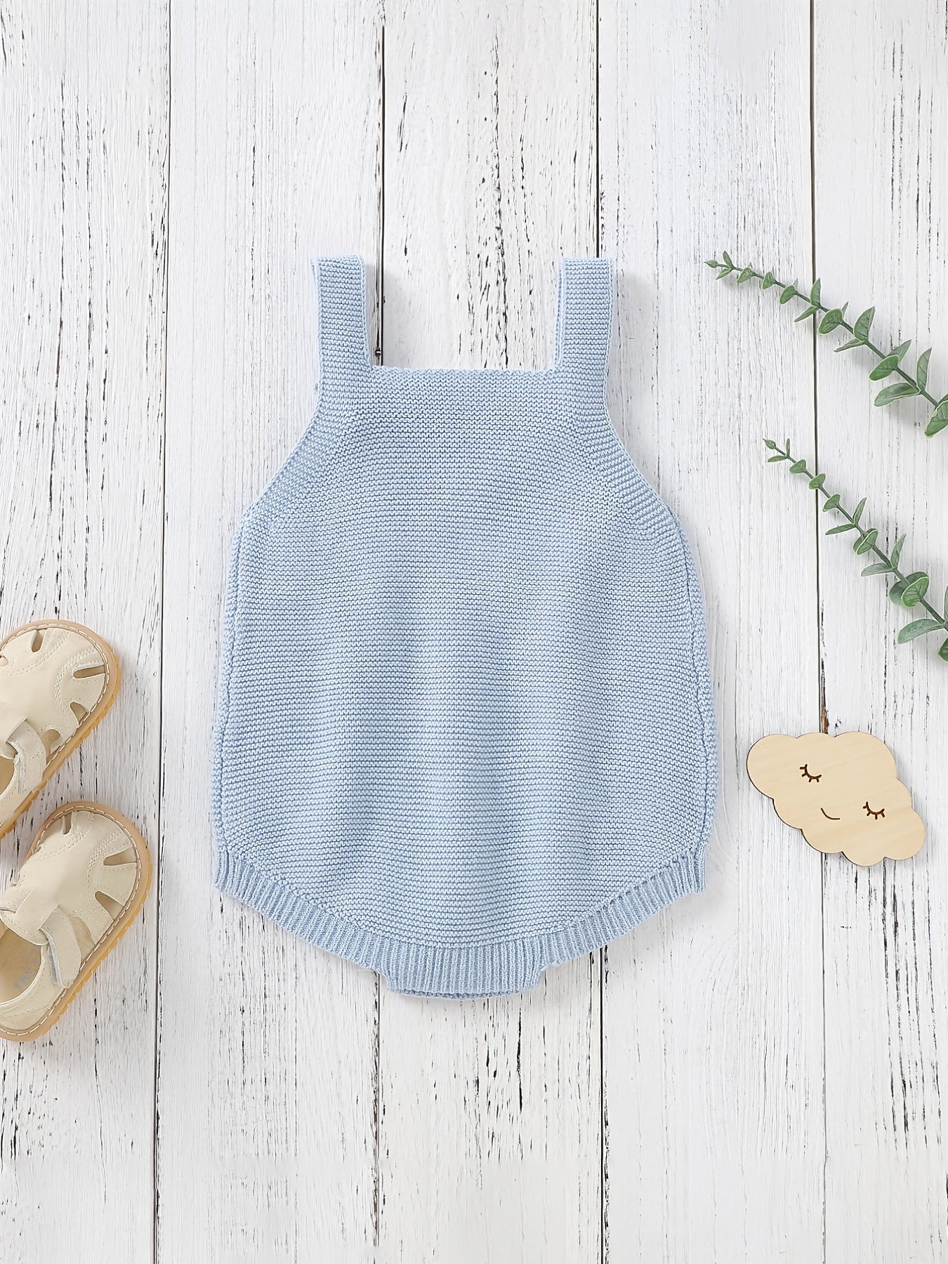 Baby Boys Sleeveless Knit Onesie Clothes