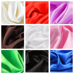 Soft Satin Fabric Material For DIY Sewing Craft 25 25 50 50