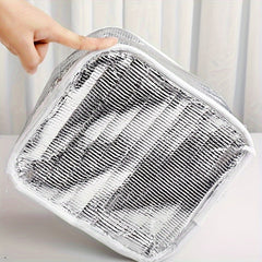 Animal Print Lunch Bag with PVC Lining & Dual Handles