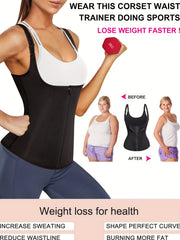 Zipper Shaping Cami Tops Waist Trainer Tummy Control Slimmer