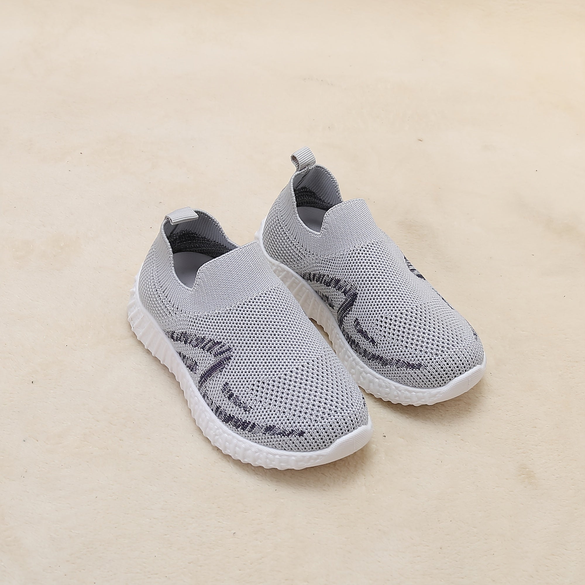 Boys Breathable Woven Shoes Lightweight Slip On Walking Shoes