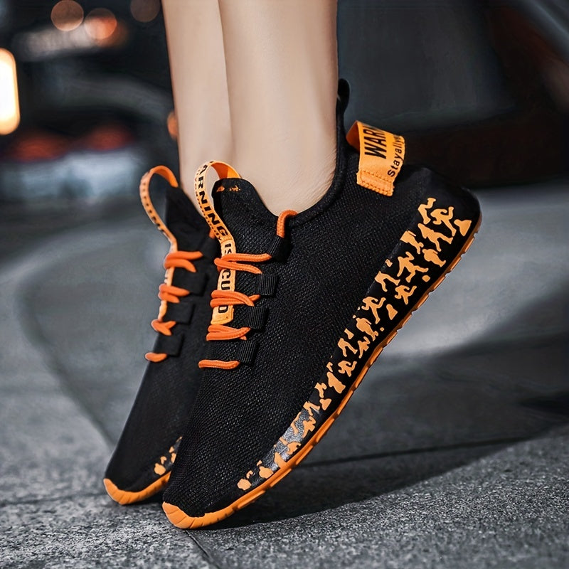 Women's Breathable Knit Sneakers Casual Lace Up Running Shoes