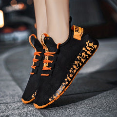Women's Breathable Knit Sneakers Casual Lace Up Running Shoes