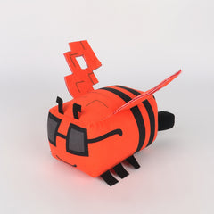 Red Bee Plush Toy for Garden Decor, Festivals & Parties