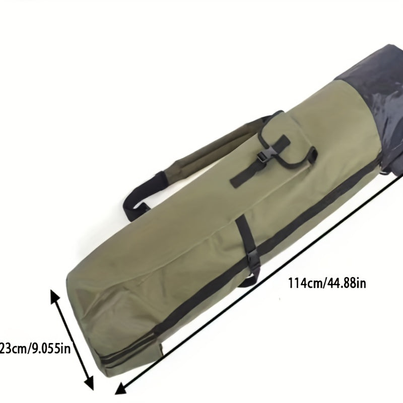 Waterproof Fishing Pole Bag with Rod Holder Organizer