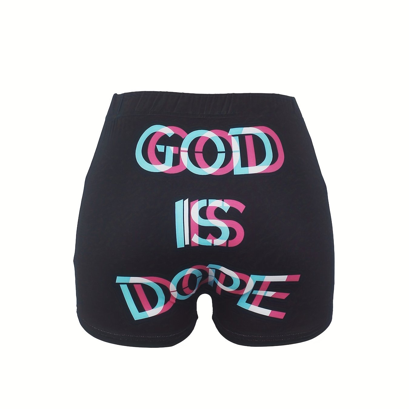 Colorblock Skinny Shorts for Women