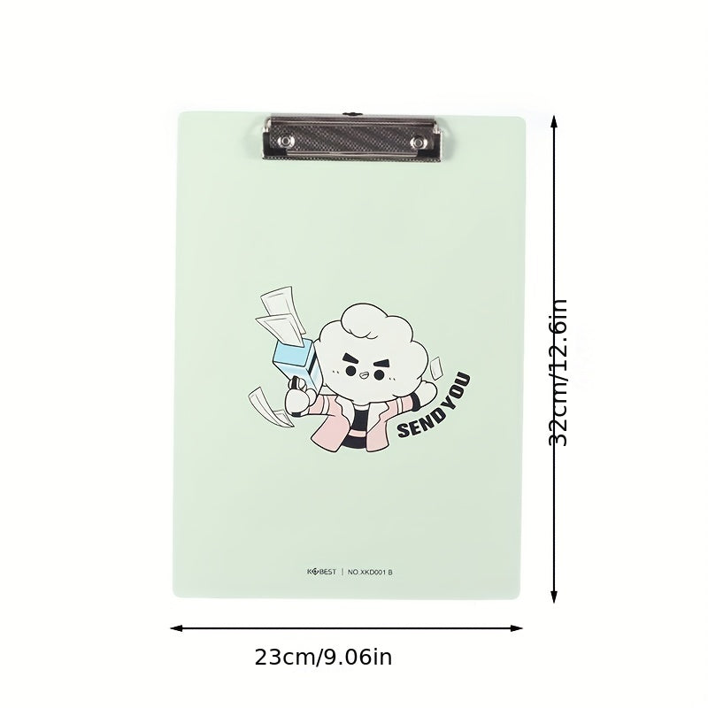 A4 Cartoon Clipboard File Clip Hardboard Paper Holder Memo Folders