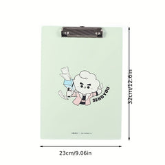 A4 Cartoon Clipboard File Clip Hardboard Paper Holder Memo Folders