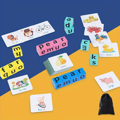 Wooden Alphabet Building Blocks for Spelling CVC Words