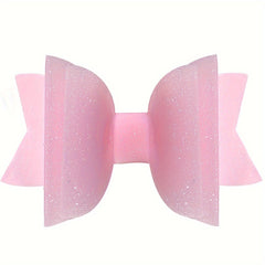 Girls Colorful Waterproof Hair Bow Clip Hairpin Headdress