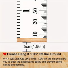 Canvas Growth Chart Wall Decor Removable Height Ruler 79" x 7.9"