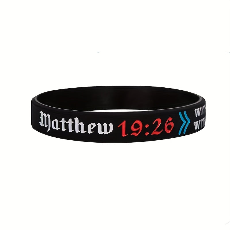 Christian Bible Silicone Bracelet for Praying