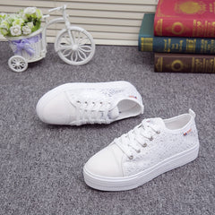 Women's Lace Mesh Sneakers Casual Outdoor Shoes Lightweight Walking Shoes