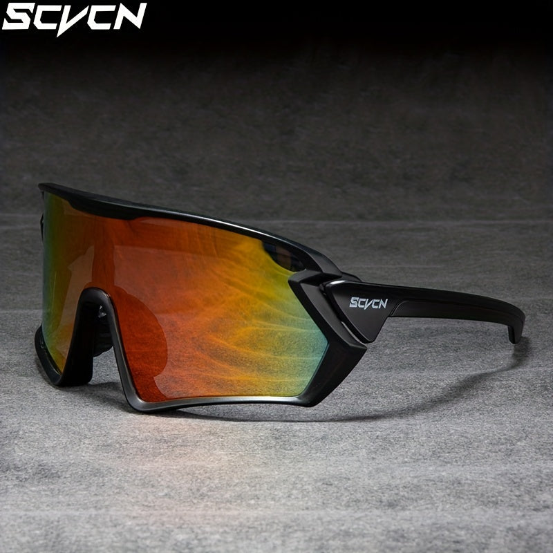 SCVCN Sunglasses Men's Cycling Protection Glasses Windproof Eyewear