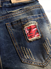 Men's Vintage Sky Ripped Jeans For Summer