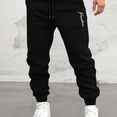 Coconut Tree Print Drawstring Sweatpants Loose Fit Pants Men's Casual Joggers