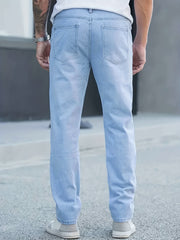 Men's Slim Fit Ripped Jeans Distressed Stretch Denim Pants