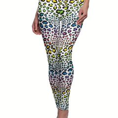 Leopard Print Skinny Leggings Casual Stretchy Leggings