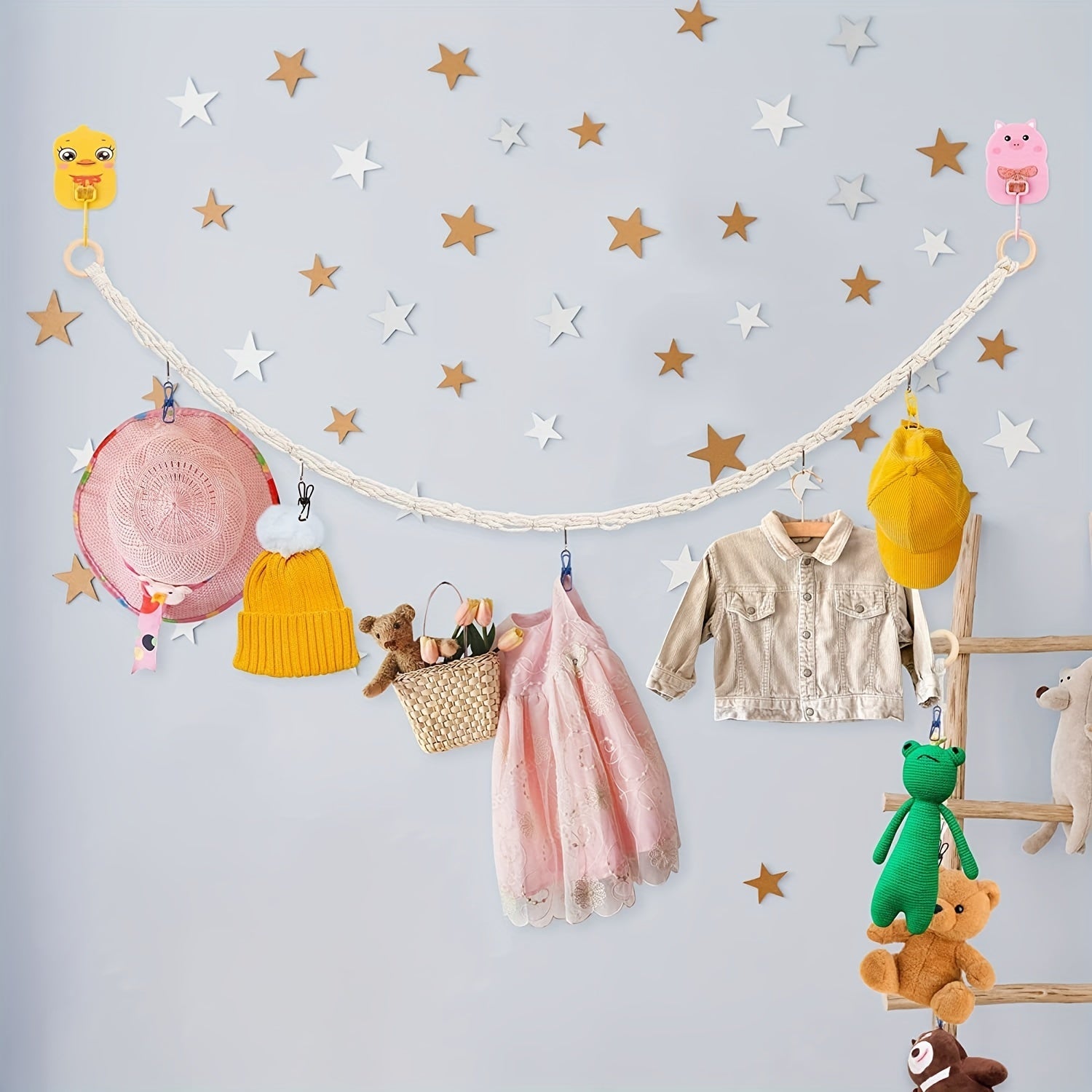 Adorable Stuffed Animal Toy Organizer