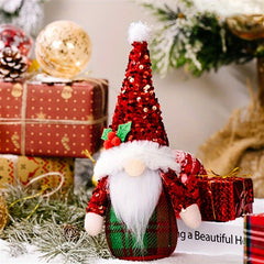 Christmas Doll Red Sequin Doll Decoration