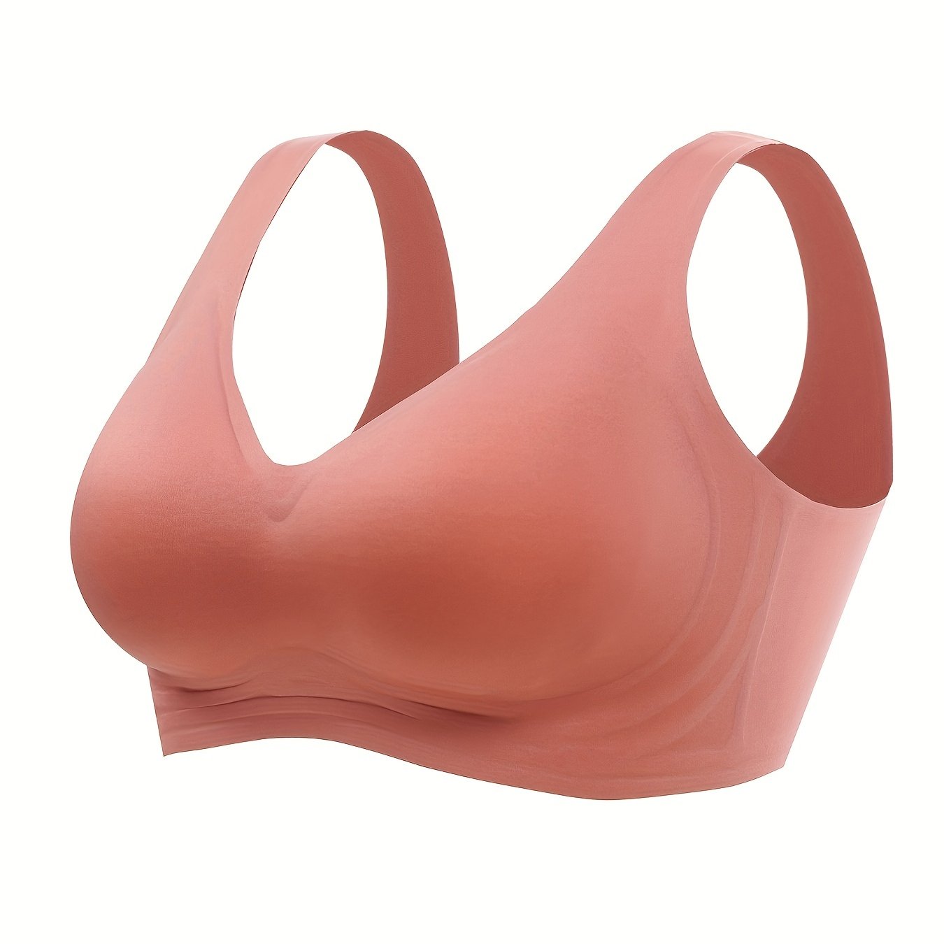Seamless Wireless Sports Bra Comfy Fitness Yoga Padded Tank Bra