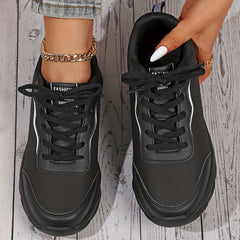 Women's Non-slip Lace Up Sneakers Lightweight Running Shoes