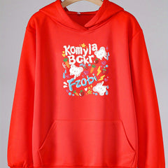 Girls Cartoon Bears Hoodie Kids Pullover Long Sleeve Top