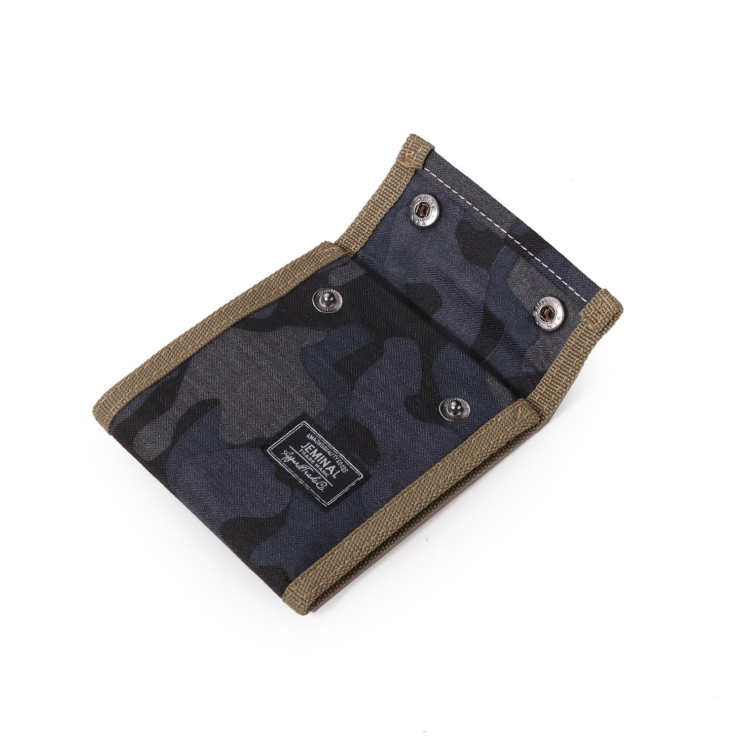 Boys Camo Trifold Short Wallet Canvas Money Clip Coin Holder