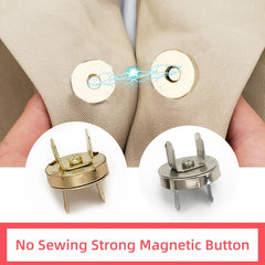 10pcs Round Strong Magnet Metal Snap Magnetic Button